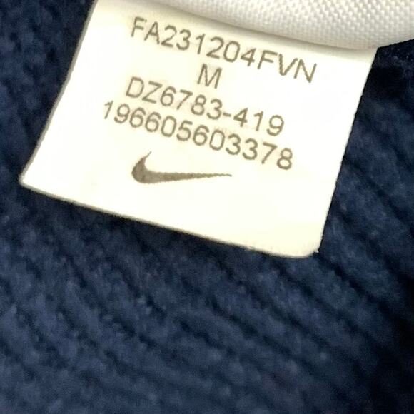 Patriots NFL Nike On Field Apparel Blue Thermal Top Medium Coach Jamael Lett - Picture 4 of 9